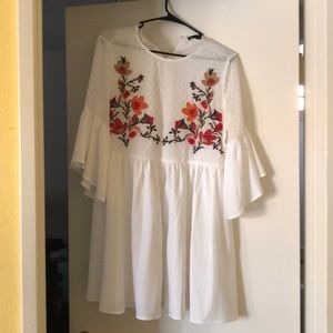 SHEIN White Floral Dress
